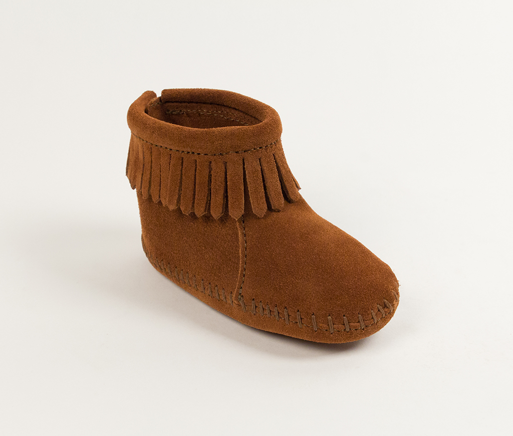 Infant Back Flap Bootie Brown