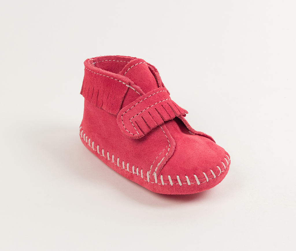 Infant Front Strap Bootie Hot Pink
