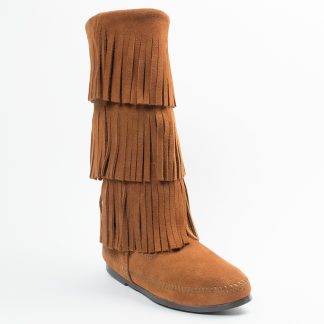 Minnetonka Women's 3-Layer Fringe Boot