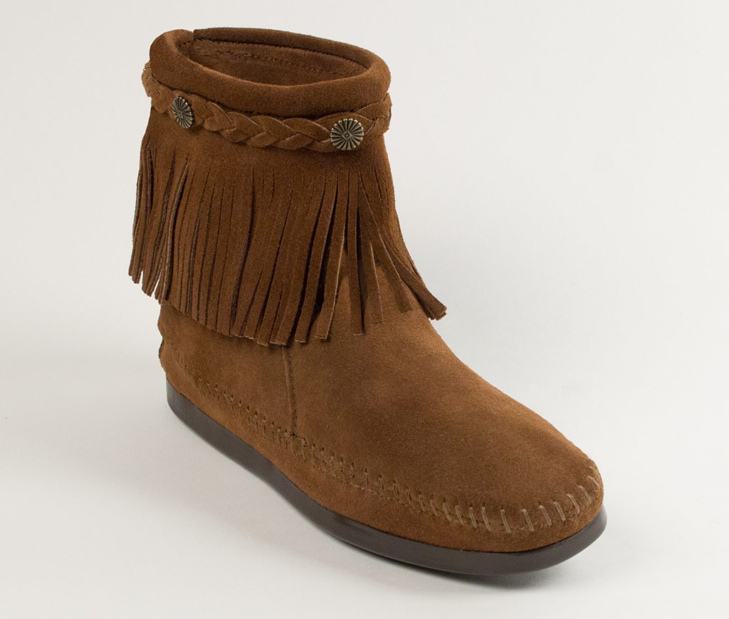 Women's High Top Back Zip Boot Dusty