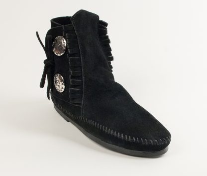 Women’s Two Button Boot Black Hardsole