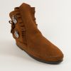 Women’s Two Button Boot Brown Hardsole