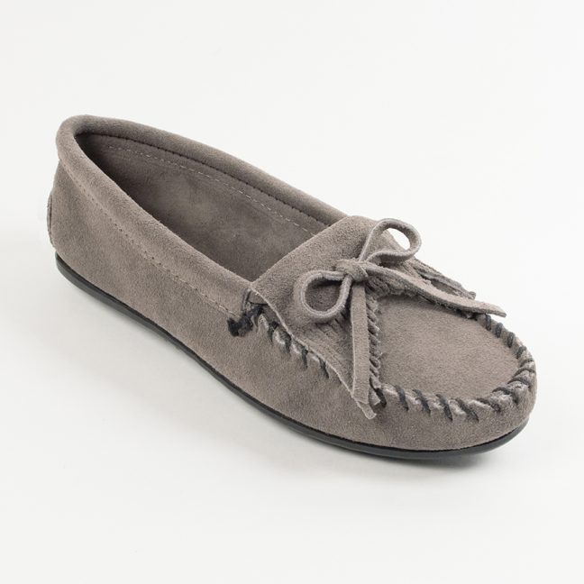 Minnetonka Women's Kilty Suede Moc - The Moccasin Shop