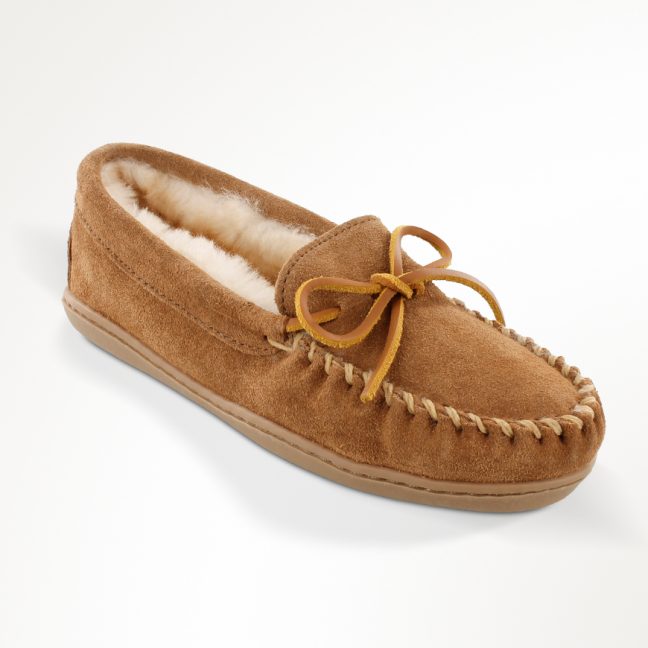 Minnetonka Women's Kilty Suede Moc - The Moccasin Shop