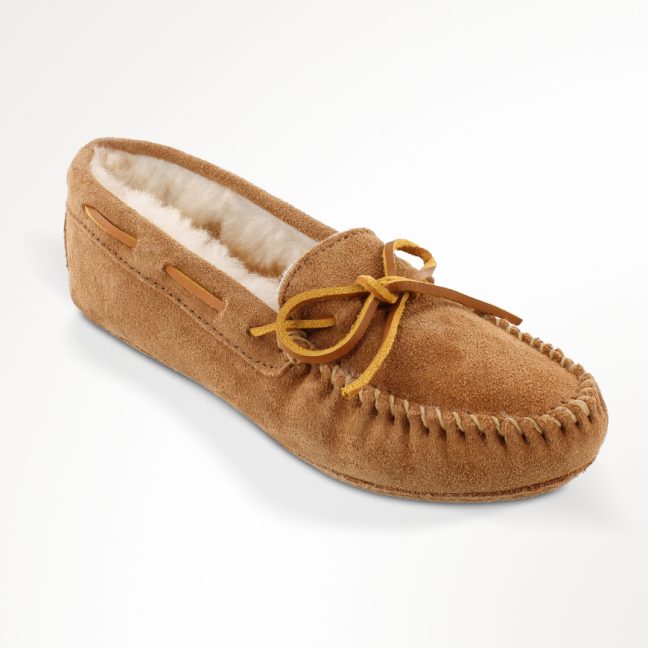 Minnetonka Women's Kilty Suede Moc - The Moccasin Shop