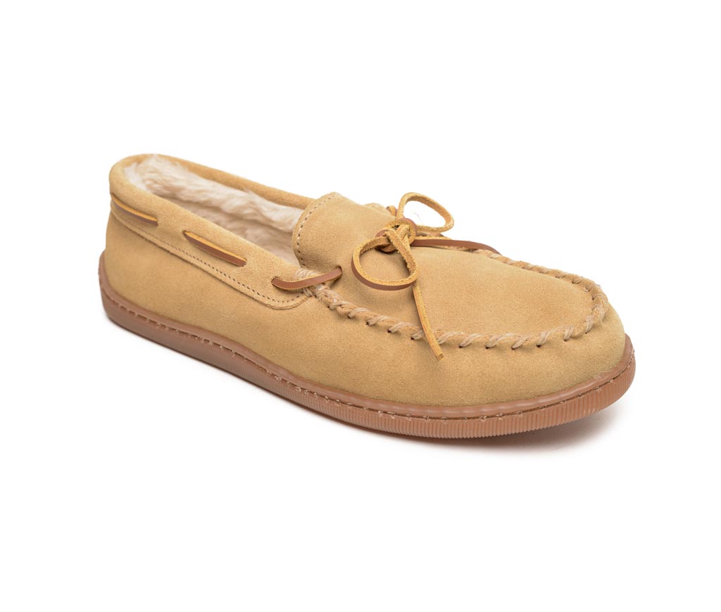 Minnetonka Men's Pile Lined Hardsole - The Moccasin Shop