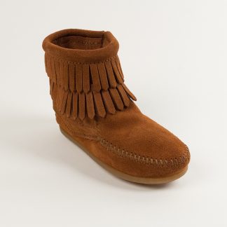 Minnetonka Children's Double Fringe Side Zip Boot