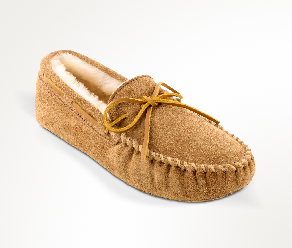 mens moccasin slippers size 14