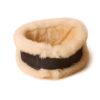 Sheepskin Headband Black